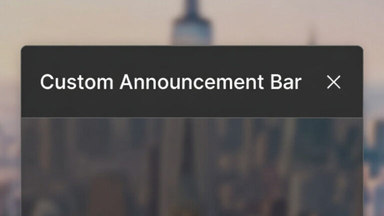 easenotify.com's custom annoucement bar for websites (Shopify Woocommerce, webflow, framer)