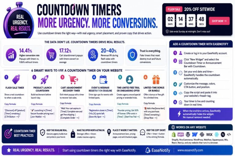 Countdown timer for website