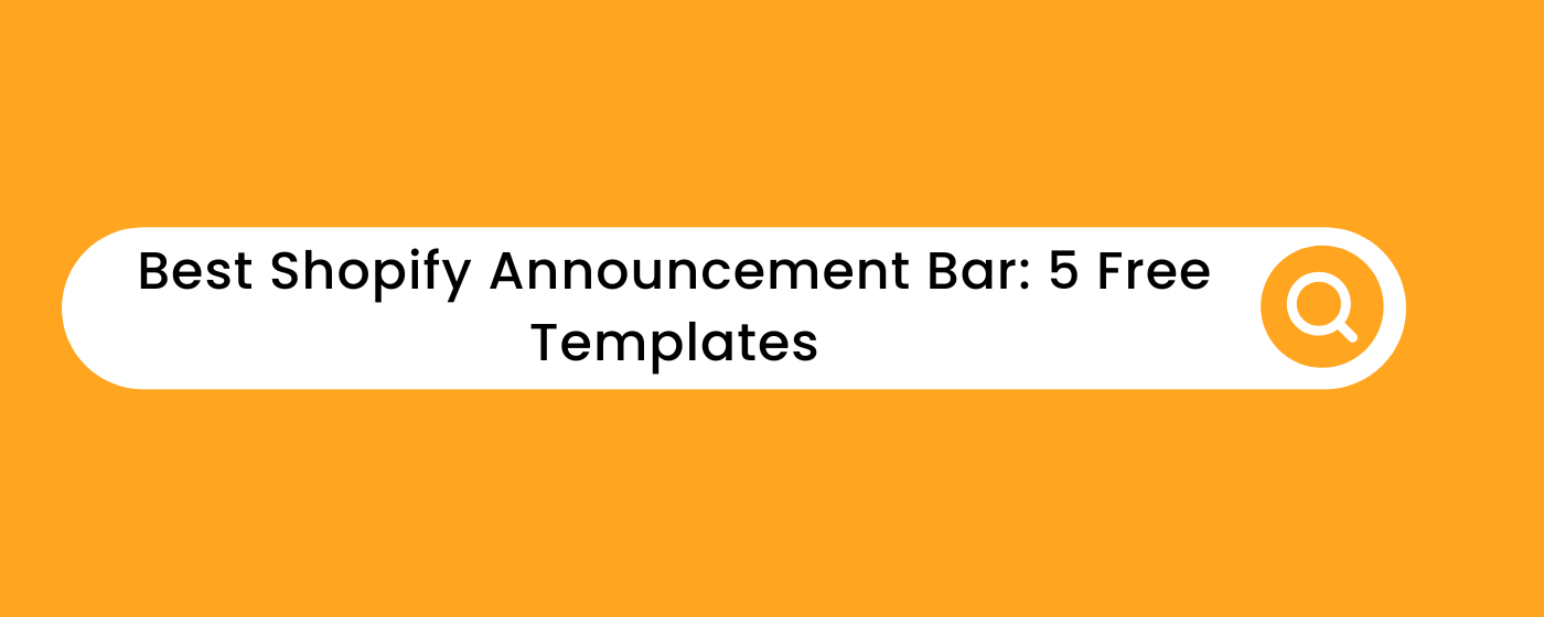 best shopify announcement bar