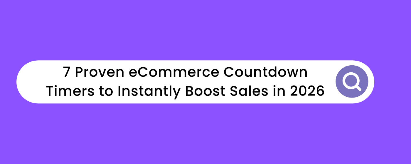 eCommerce countdown timers