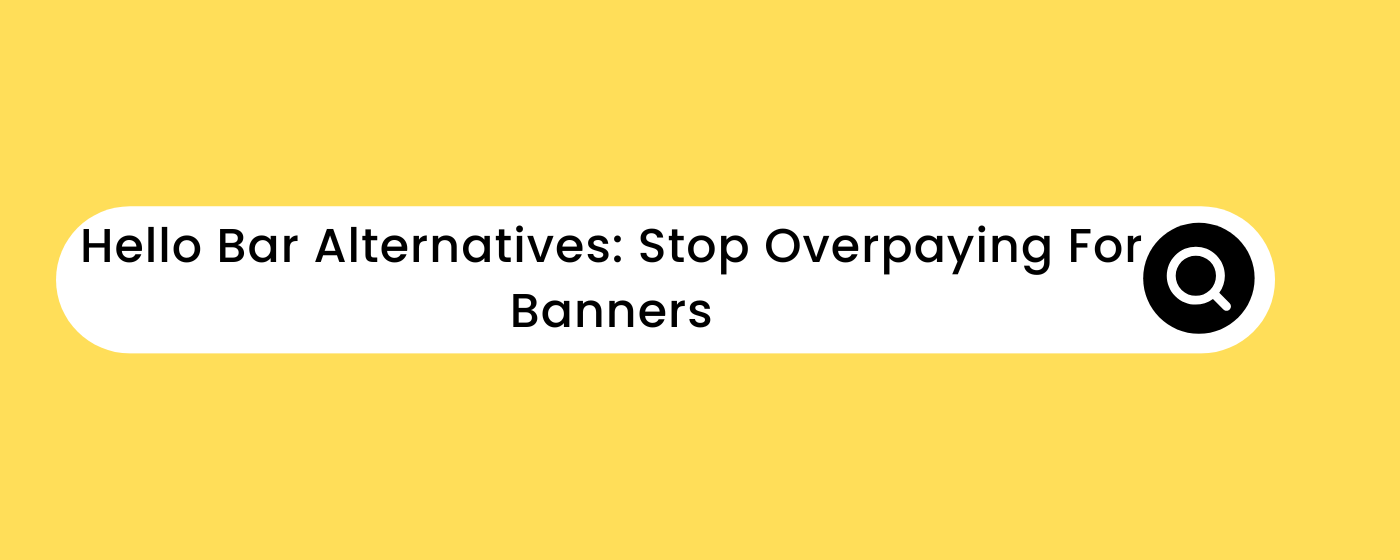 Hello Bar alternatives