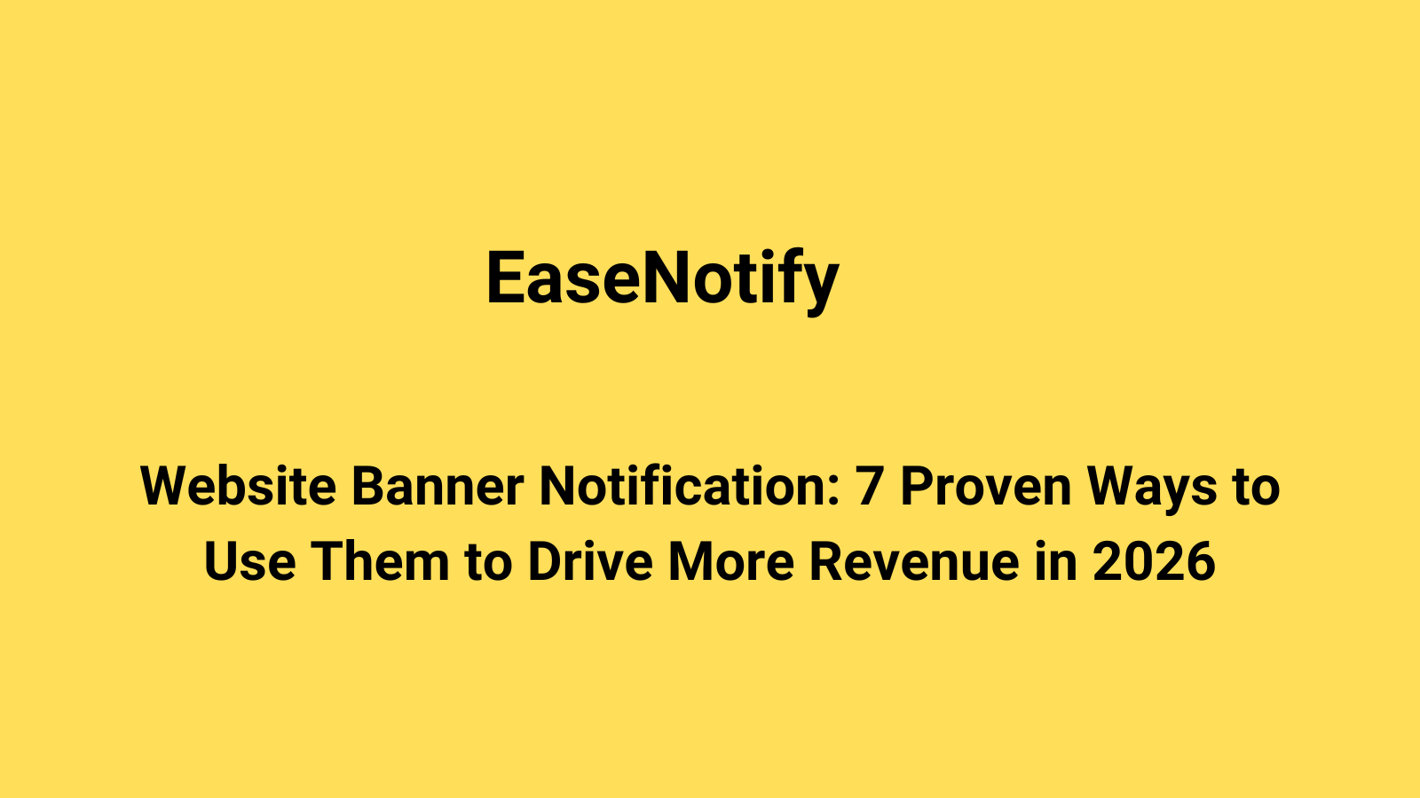 website banner notification guide
