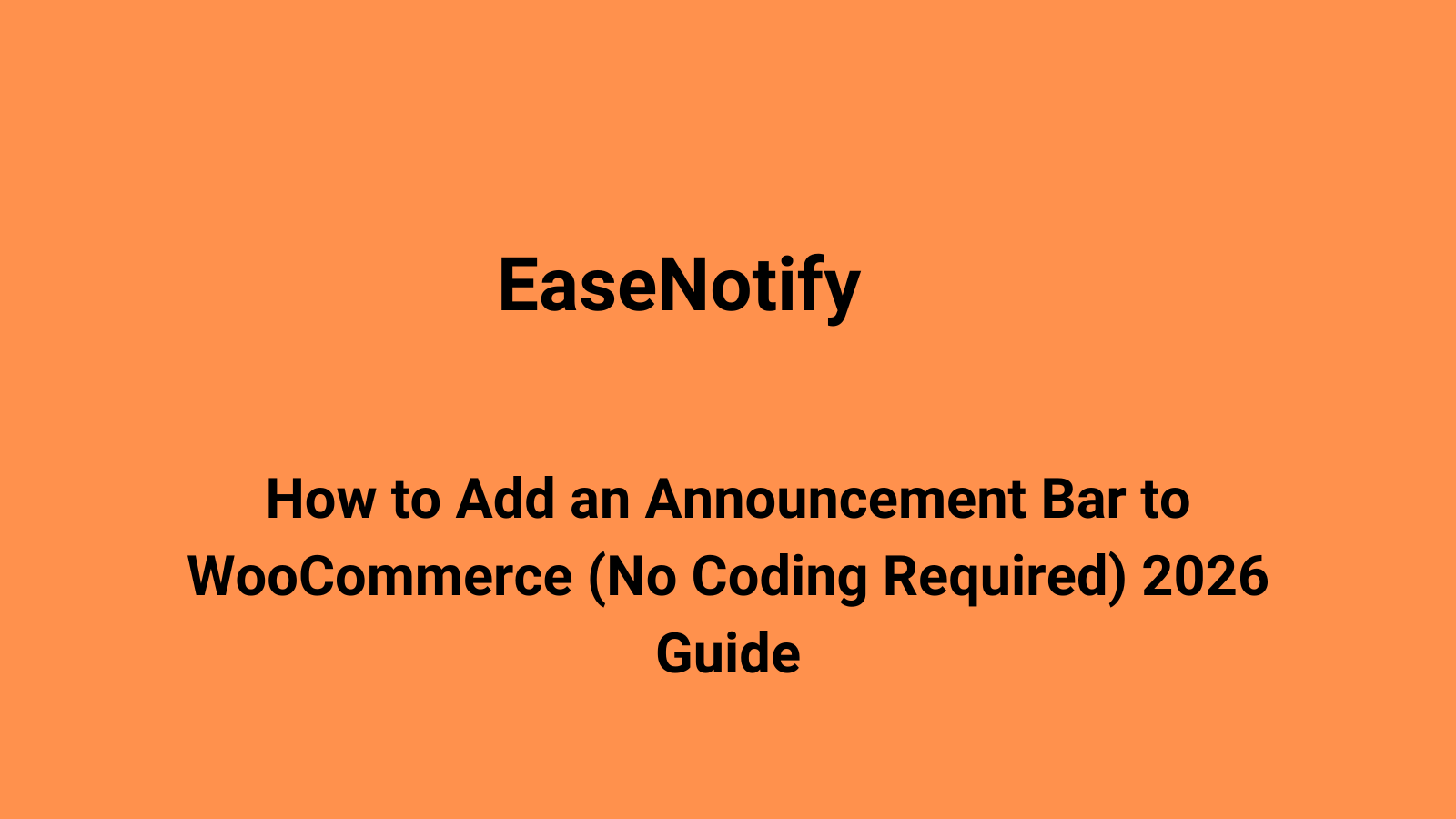 announcement bar to WooCommerce