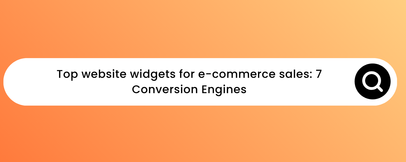 top website widgets for e-commerce sales comparison dashboard